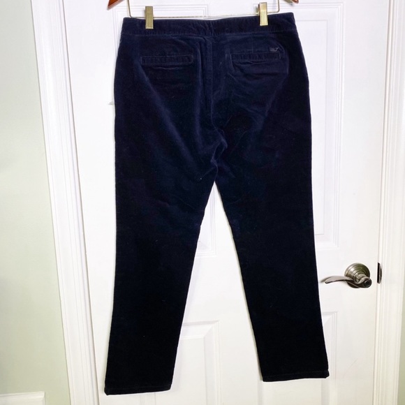 NWT black velvet cropped Vineyard Vines pants - Picture 1 of 8